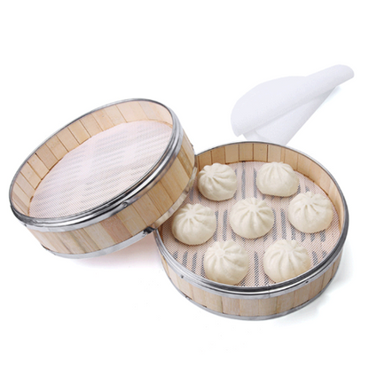 Tapete Redondo de Silicona Antiadherente para Vaporera, Ideal para Bollos y Empanadillas