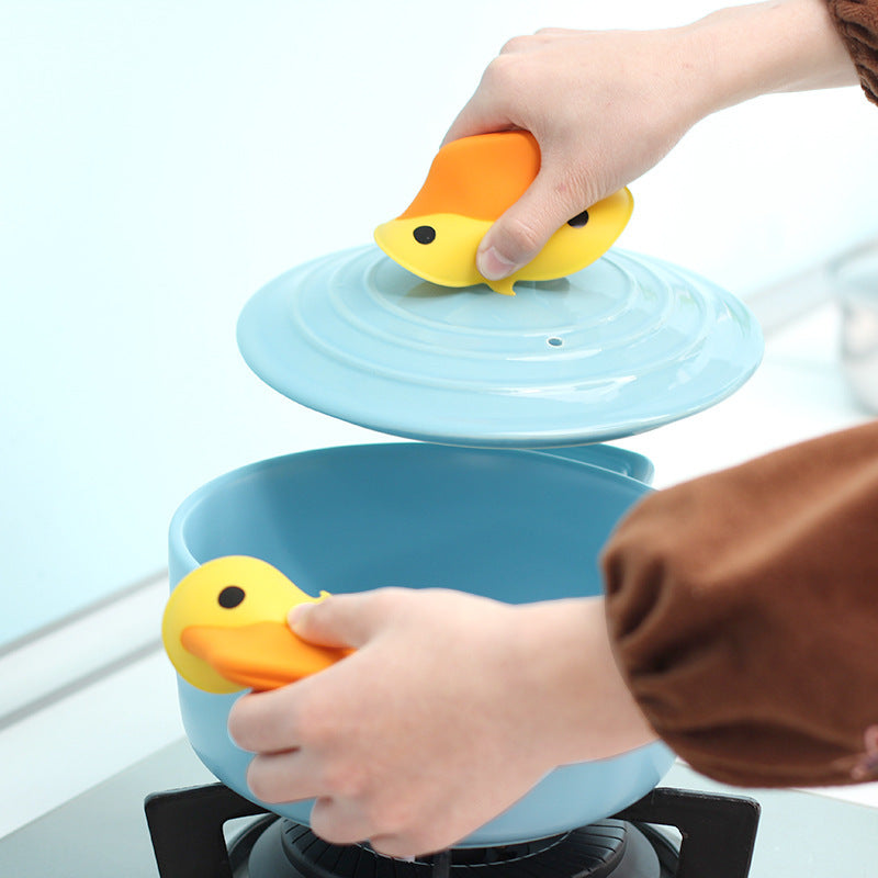 Pato amarillo pequeño Alfombrilla de silicona antideslizante