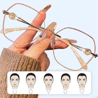 Pousbo® Gafas sin marco anti-luz azul de moda