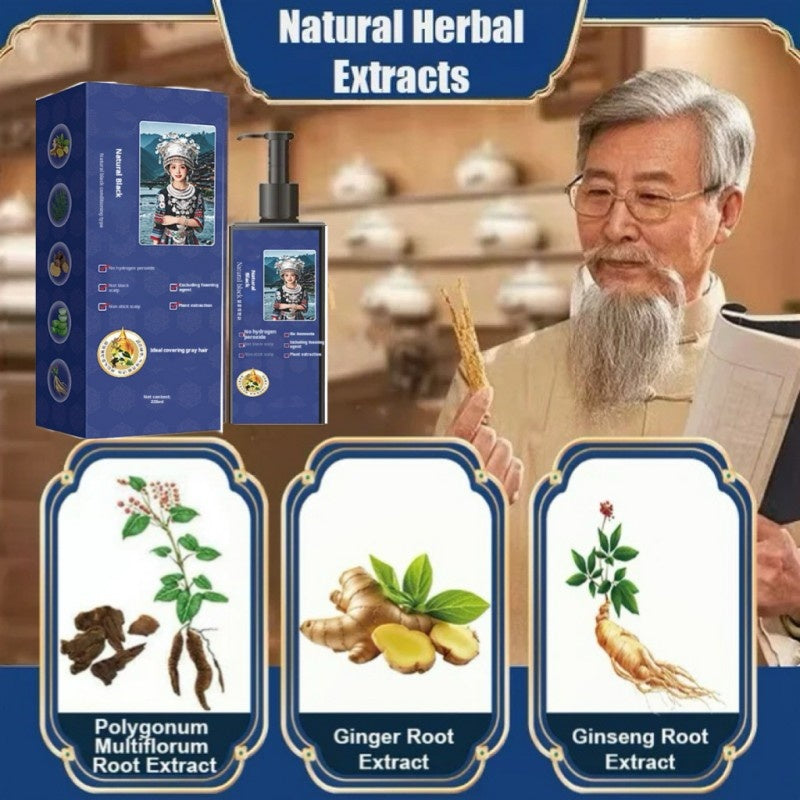 🌿 ¡COMPRA 2 LLEVA 3! ✨ Tinte Capilar con Extractos Botánicos - Cobertura de Canas Suave y Natural, Sin Amoníaco ni Daño al Cabello 💆‍♀️🧴