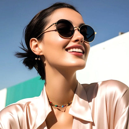 Gafas de Sol Redondas Retro Estilo Literario