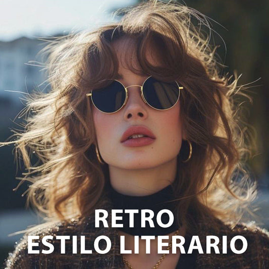 Gafas de Sol Redondas Retro Estilo Literario