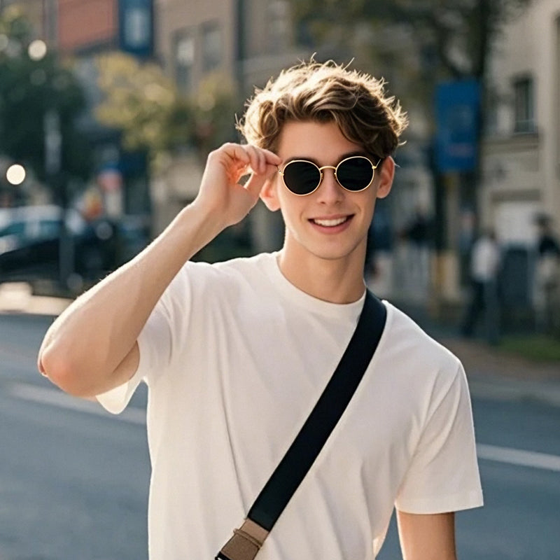 Gafas de Sol Redondas Retro Estilo Literario