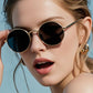 Gafas de Sol Redondas Retro Estilo Literario