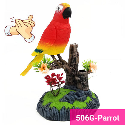 Juguete interactivo de pájaro cantor activado por vo