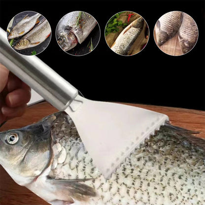 Herramienta de Acero Inoxidable para Quitar Escamas de Pescado