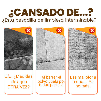 Funda reutilizable para limpiar escobas
