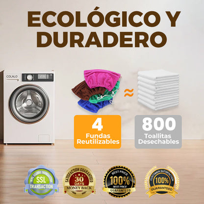 Funda reutilizable para limpiar escobas