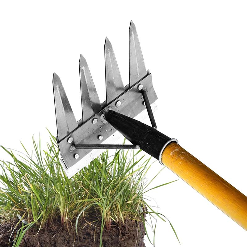 Rastrillo de Jardín de Acero Resistente para Deshierbe