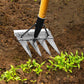 Rastrillo de Jardín de Acero Resistente para Deshierbe