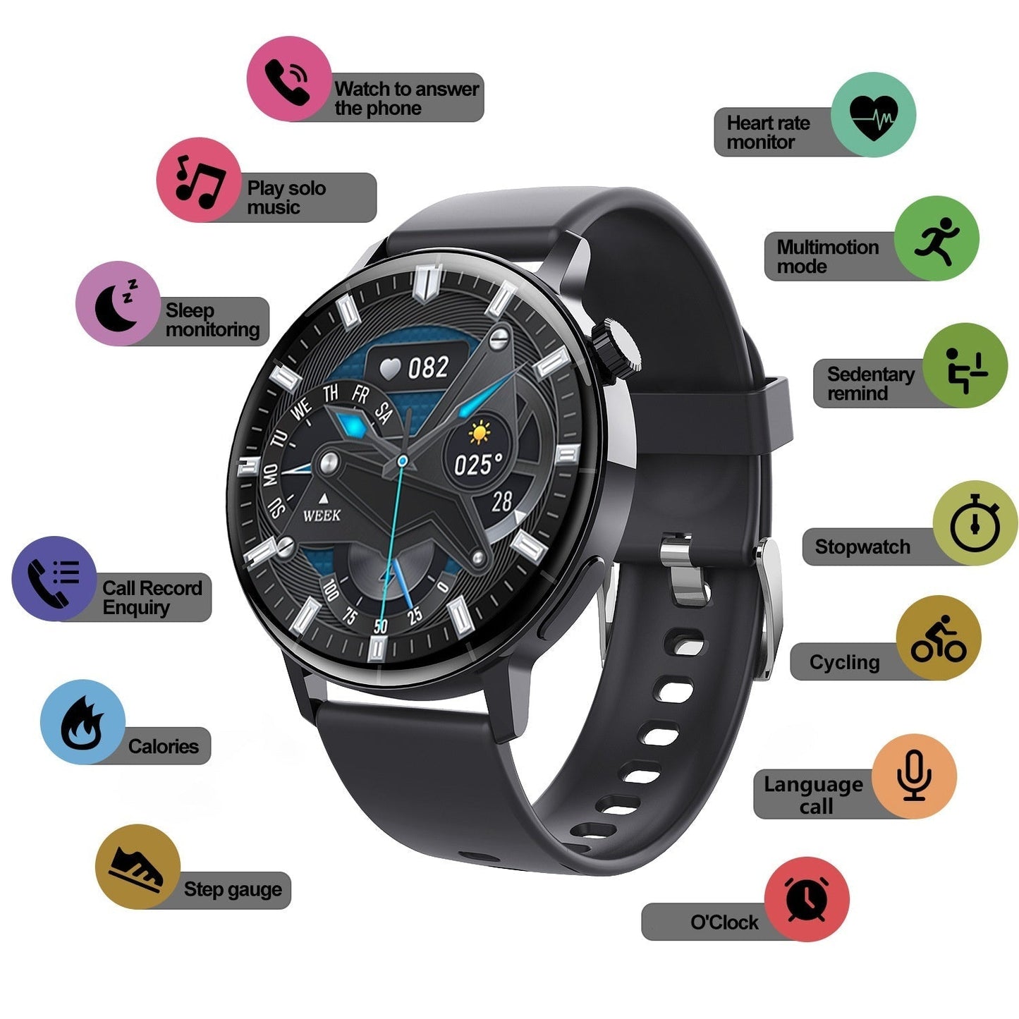 🤖Venta Caliente 2025🤖Reloj Inteligente Bluetooth Multifunción para Monitoreo de Salud
