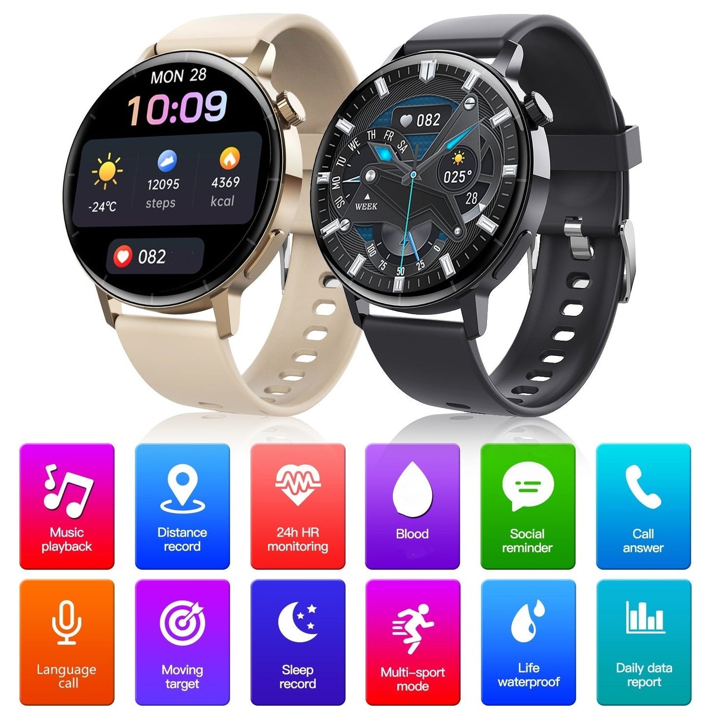 🤖Venta Caliente 2025🤖Reloj Inteligente Bluetooth Multifunción para Monitoreo de Salud