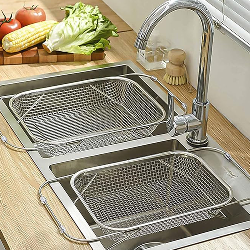 🎉OFERTA ESPECIAL🎉Cesta escurridora telescópica de acero inoxidable