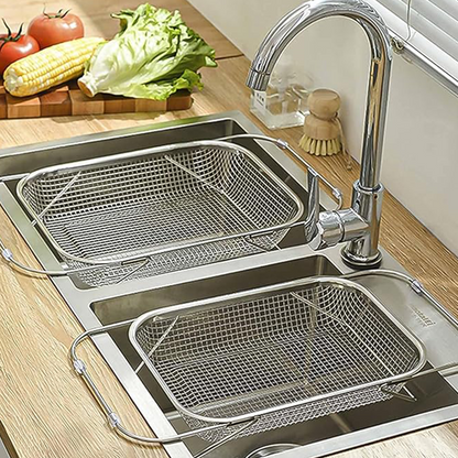 🎉OFERTA ESPECIAL🎉Cesta escurridora telescópica de acero inoxidable
