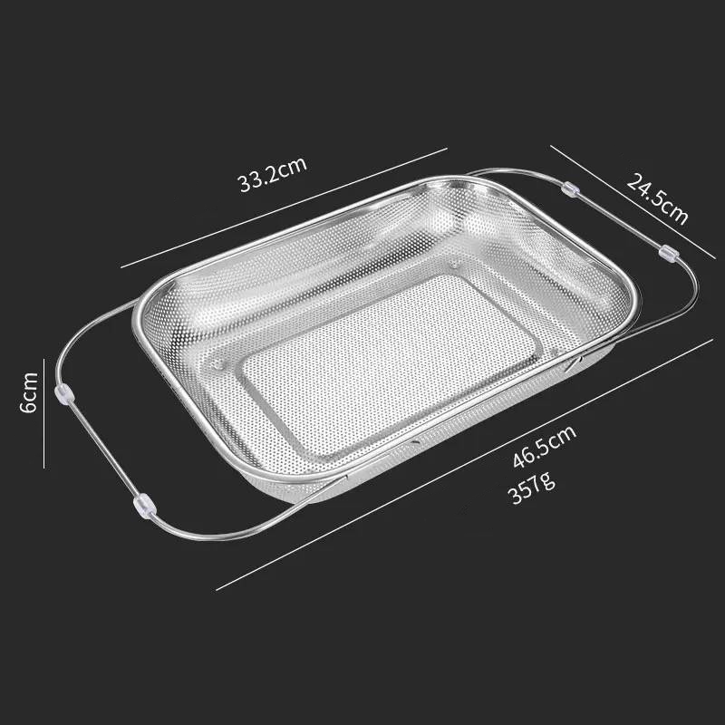 🎉OFERTA ESPECIAL🎉Cesta escurridora telescópica de acero inoxidable