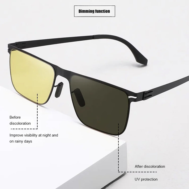 Gafas de Visión Nocturna para Conducción con Lentes Fotocromáticas Día y Noche