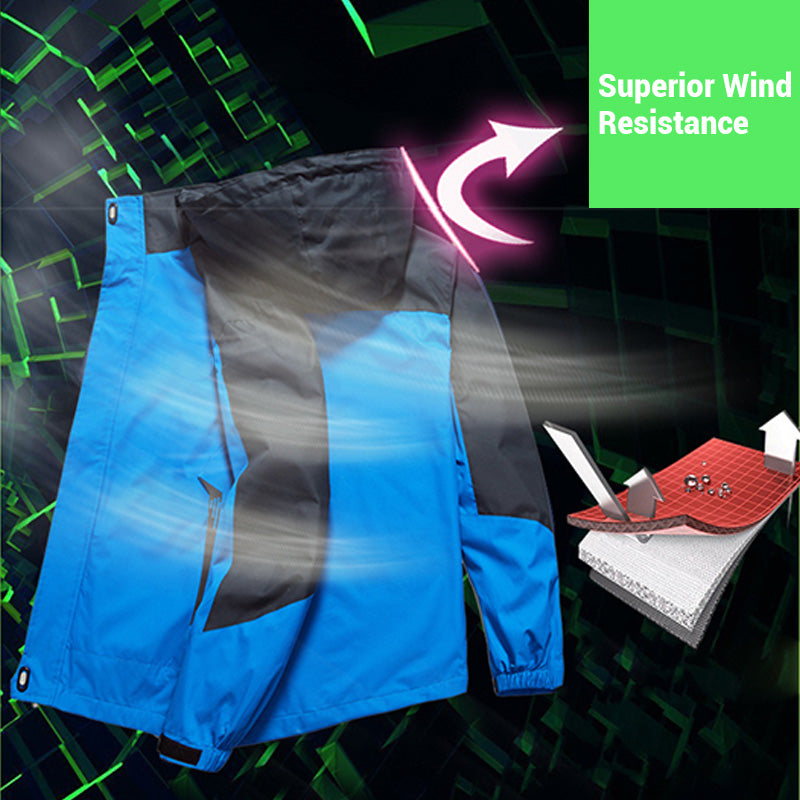 👔😎Chaqueta outdoor de alto rendimiento para hombre: cortavientos, impermeable y transpirable🔥