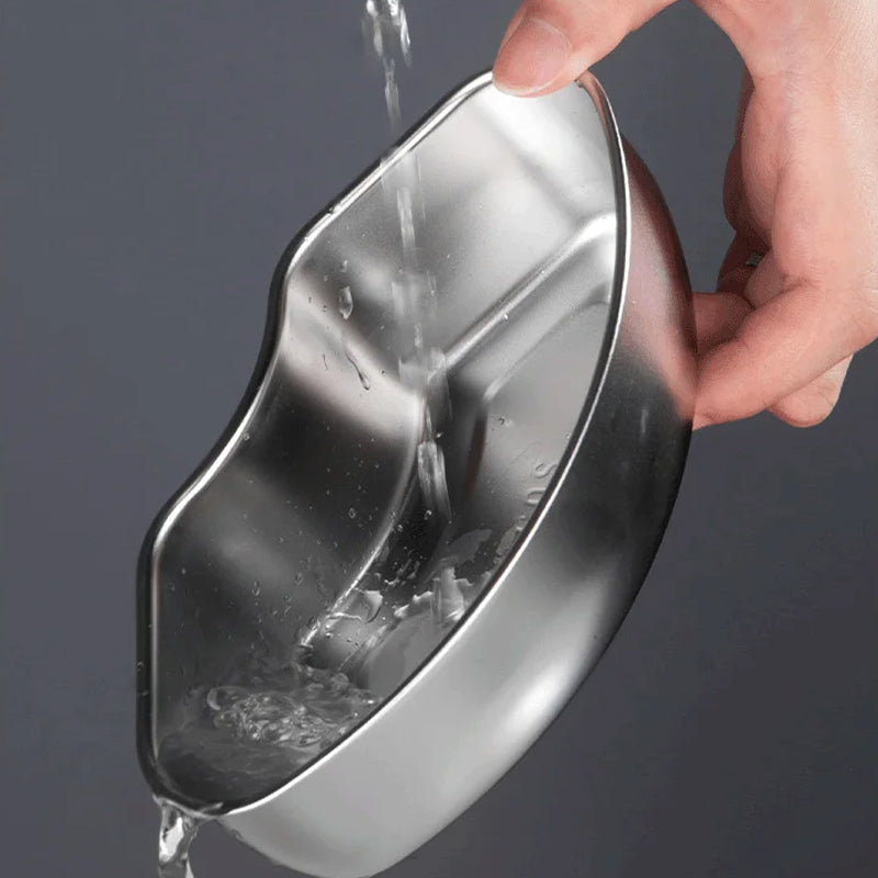 Sartenes festoneadas de acero inoxidable para mesa de vapor