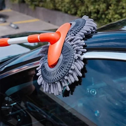 Cepillo retráctil de doble capa para lavado de autos