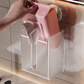 Organizador de Papel Higiénico Transparente con Ventosa para Fijar en la Pared