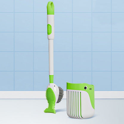 Juego de escobillas de pared con ventosa para limpiar inodoros