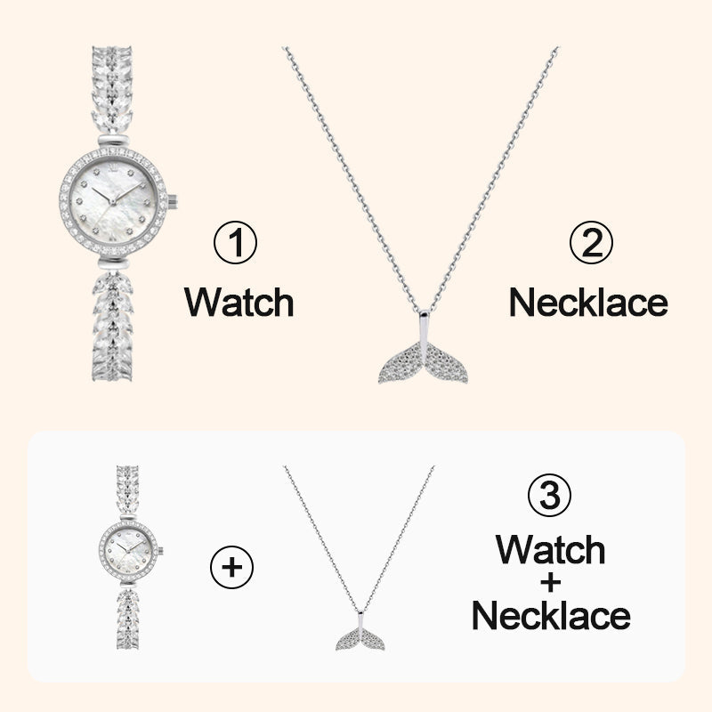Set de Reloj con Cristales Brillantes Sirena