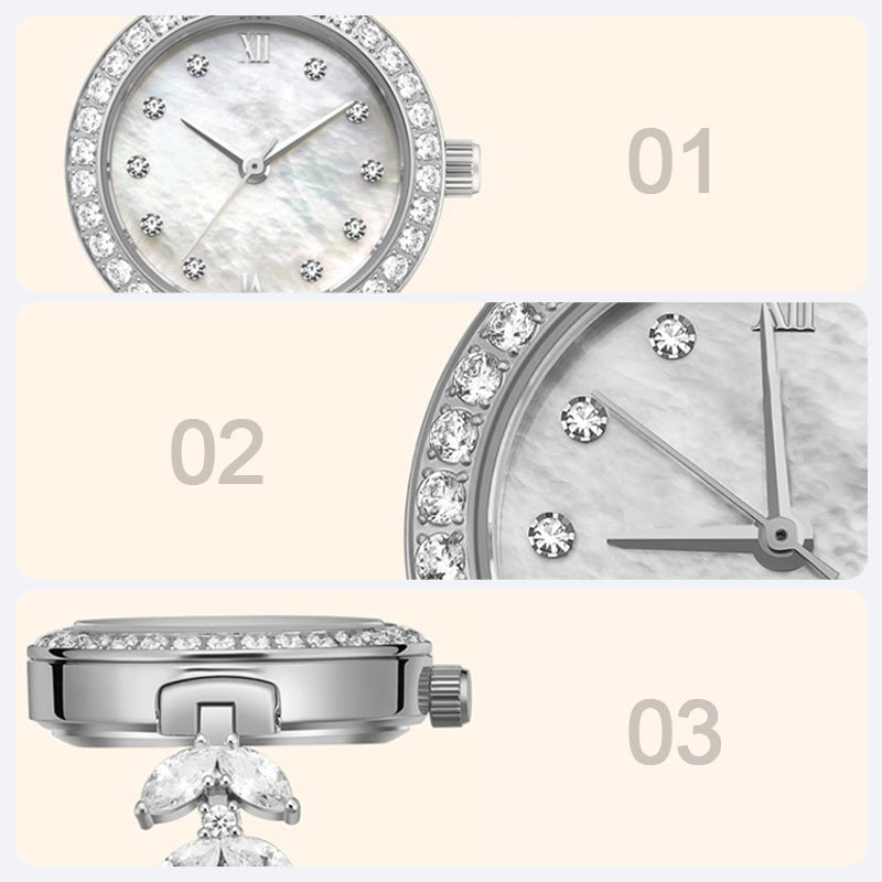 Set de Reloj con Cristales Brillantes Sirena