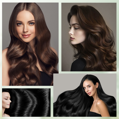🌈 Set de Tintes para el Cabello de Larga Duración - Cobertura de Canas sin Dañar el Cuero Cabelludo ✨🧴