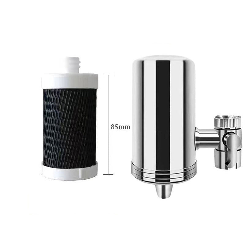 Purificador de agua para grifos domésticos de acero inoxidable sin instalació