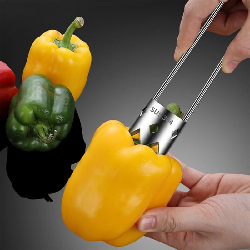 Removedor Universal de Núcleos de Frutas de Acero Inoxidable