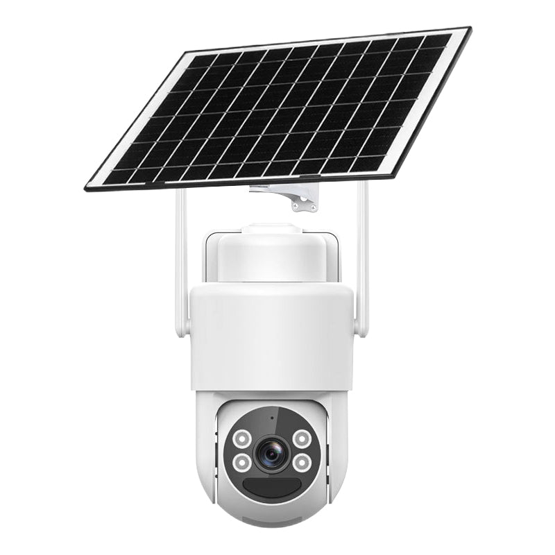 Conjunto de cámaras de seguridad inalámbricas alimentadas por energía solar con alarma