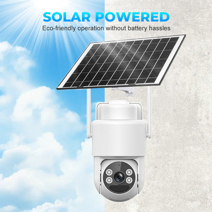 Conjunto de cámaras de seguridad inalámbricas alimentadas por energía solar con alarma