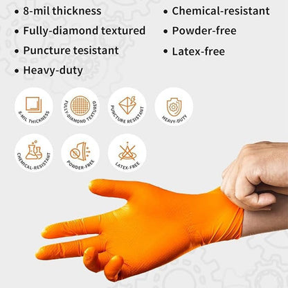 🧤 Guantes desechables de nitrilo (30 unidades): sin látex, resistentes a productos químicos, para limpieza, uso médico y bricolaje 🔬📦