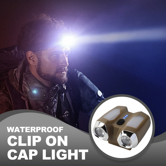 Luz Multiusos Impermeable con Clip para Gorra
