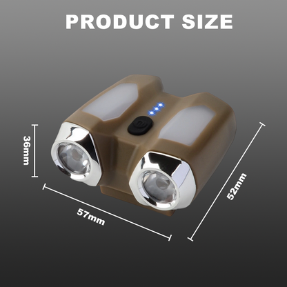 Luz Multiusos Impermeable con Clip para Gorra