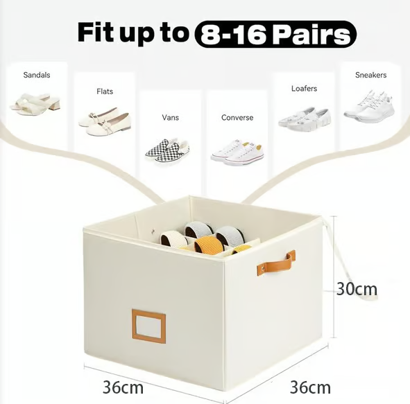 ⏳Tiempo limitado 50% de descuento💥Organizador de zapatos de tela, caja de almacenamiento.