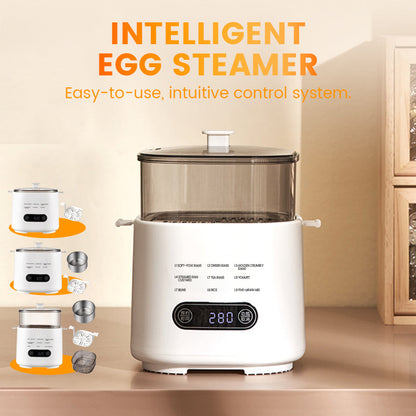 Mini cocedor de huevos multifuncional con panel táctil inteligente
