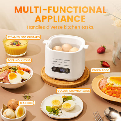 Mini cocedor de huevos multifuncional con panel táctil inteligente
