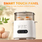 Mini cocedor de huevos multifuncional con panel táctil inteligente