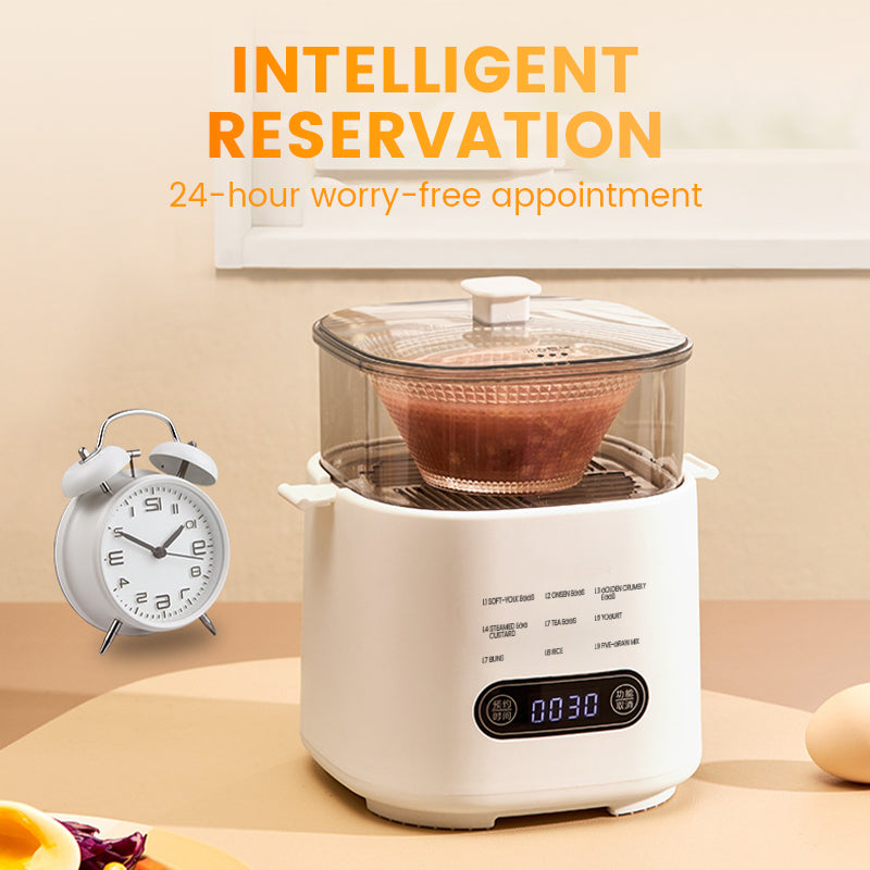 Mini cocedor de huevos multifuncional con panel táctil inteligente