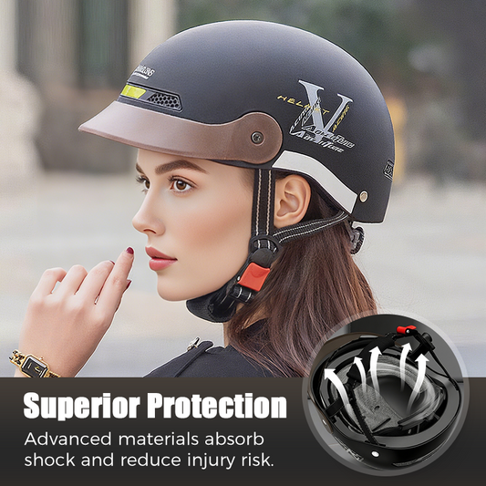 Casco de Motocicleta Resistente a los Choques, Ligero y Transpirable
