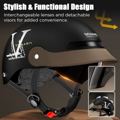 Casco de Motocicleta Resistente a los Choques, Ligero y Transpirable