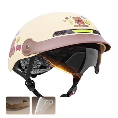 Casco de Motocicleta Resistente a los Choques, Ligero y Transpirable