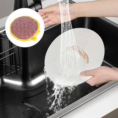 Esponja Redonda de Doble Cara para Lavar Platos