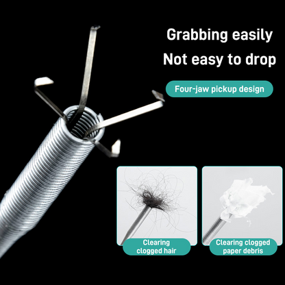 Desatascador doméstico de cuatro garras para desagües