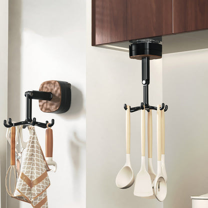 Ganchos giratorios de 360° para utensilios de cocina