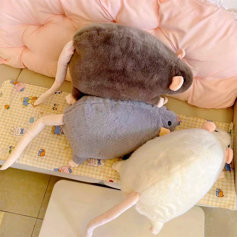 Cute Plush Rat Toy & Pillow