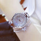 Reloj de Mujer Lujoso con Incrustación de Diamantes