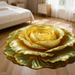 Alfombrilla antideslizante absorbente con diseño floral realista en 3D