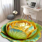 Alfombrilla antideslizante absorbente con diseño floral realista en 3D